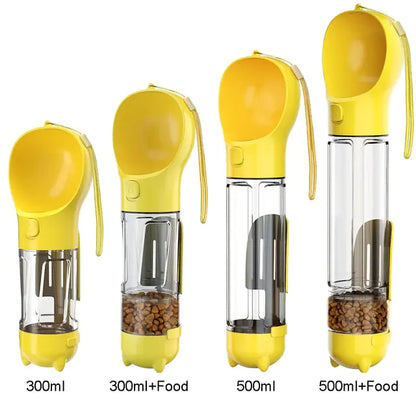 Portable Pet Water Bottle Food Feeder