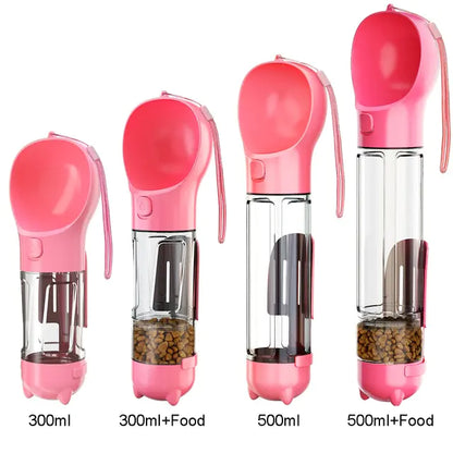 Portable Pet Water Bottle Food Feeder